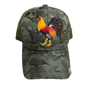 BLACK EAGLE Embroidered Rooster Camo Snapback Baseball Cap NWT